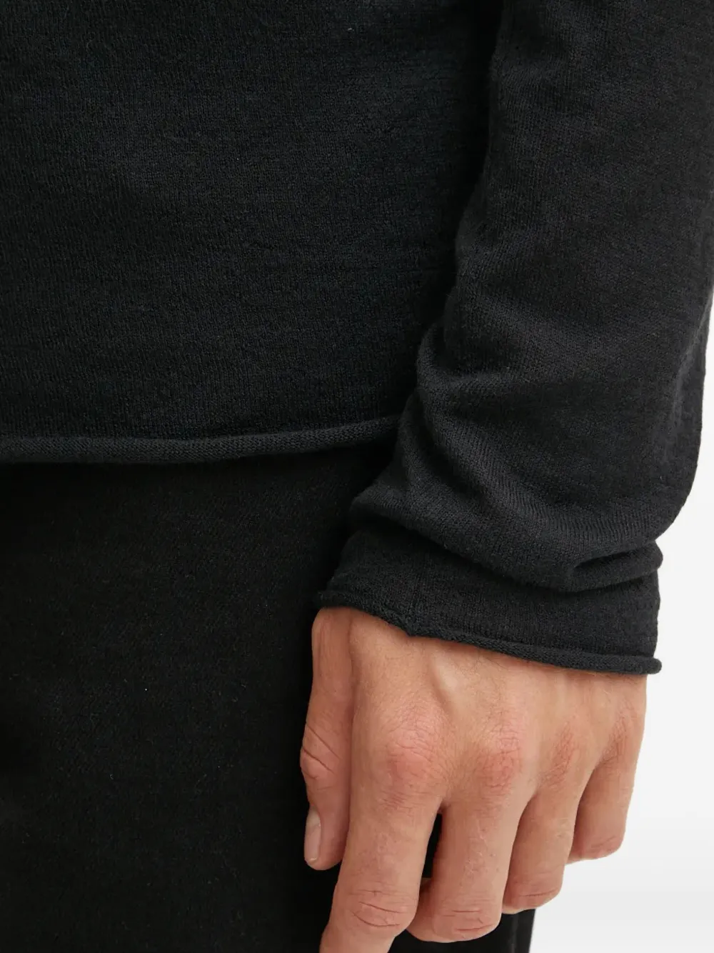 Zadig&Voltaire Gerafelde trui met lange mouwen Zwart