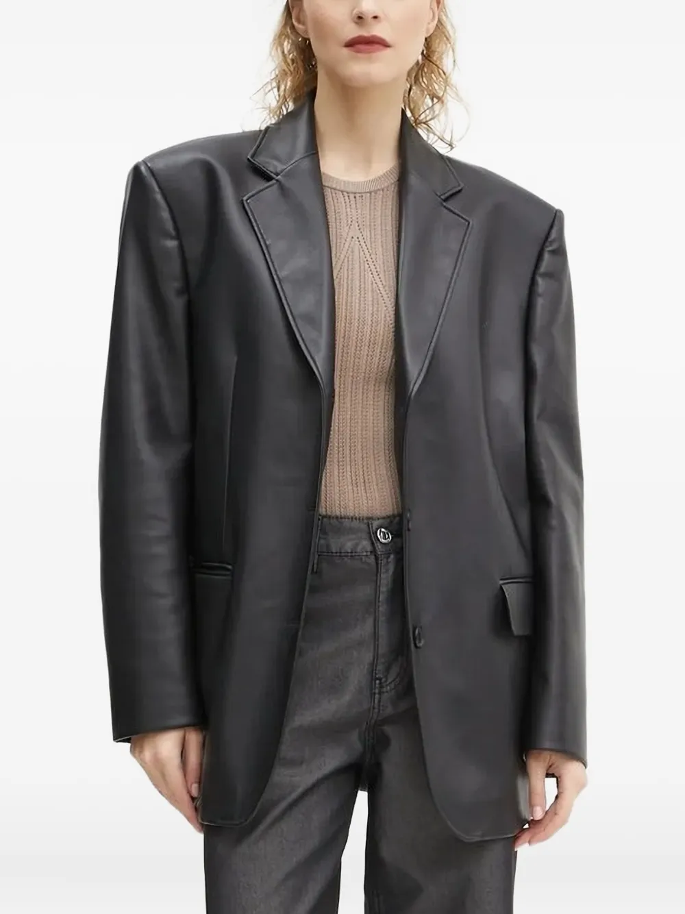 Won Hundred Ribbed Knit Top In Black
