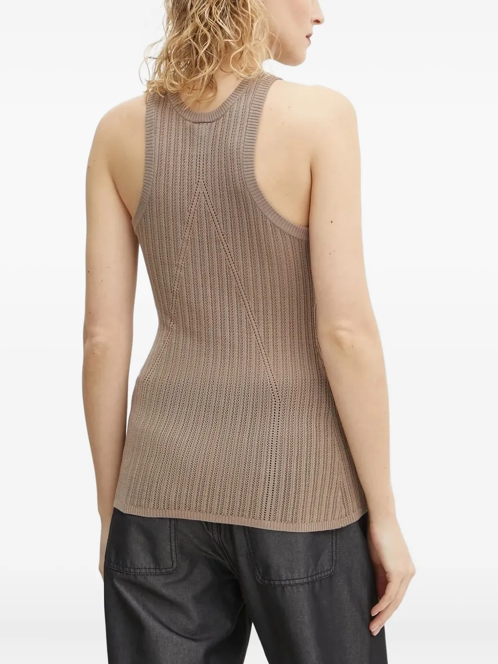 Won Hundred Ribbed Knit Top In Black