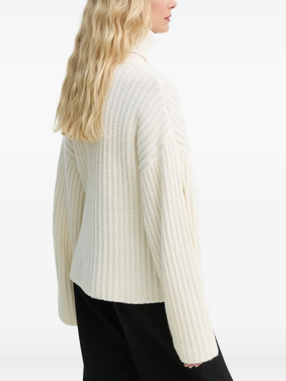 Won Hundred Ribbed Button-detail Sweater In Black