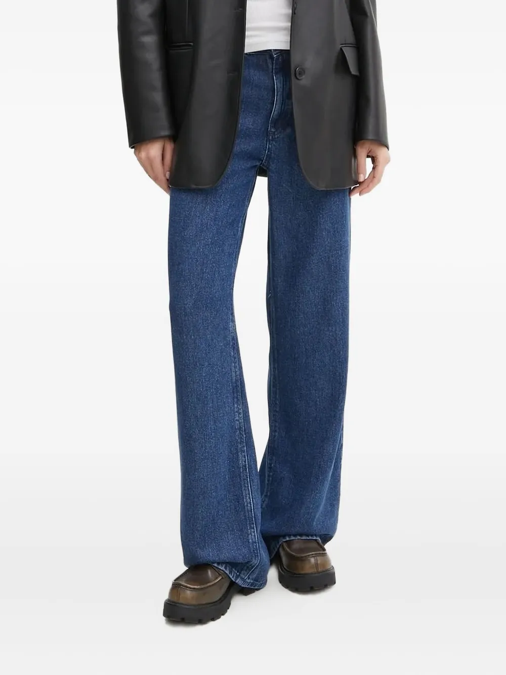 Won Hundred Jeans met opgestikte zak Blauw