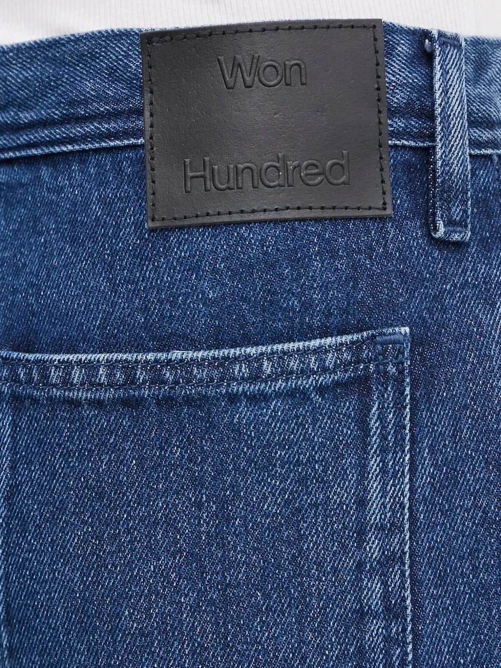 Won Hundred Jeans met opgestikte zak Blauw