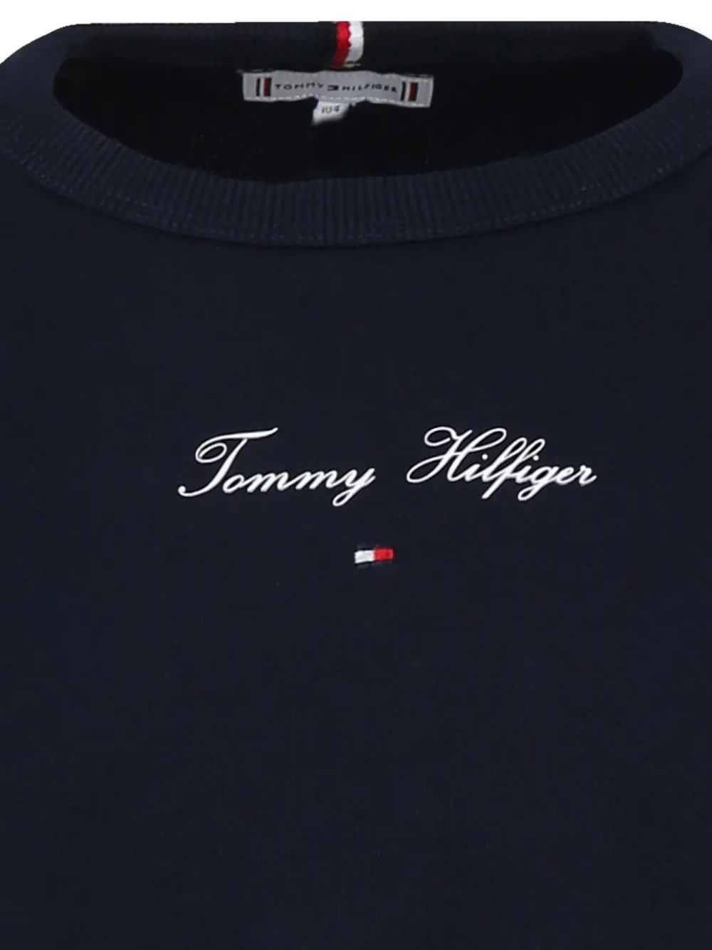 Tommy Hilfiger Junior Trui met geborduurd logo Blauw