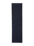 Fedeli check-pattern scarf - Blue