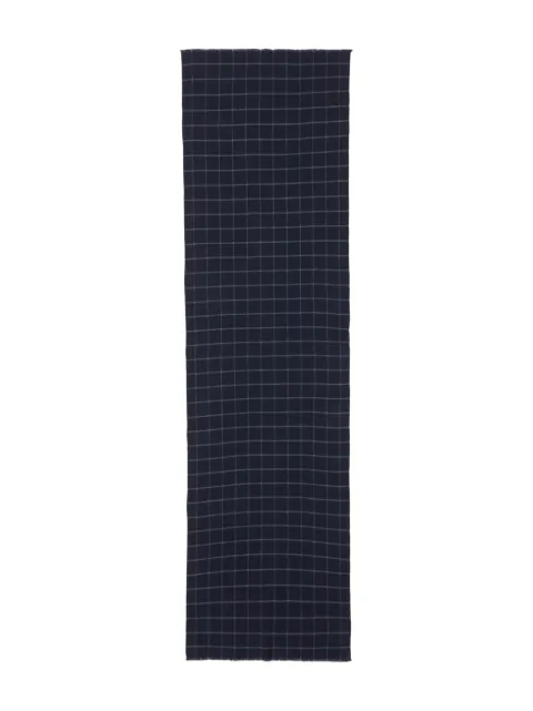 Fedeli check-pattern scarf