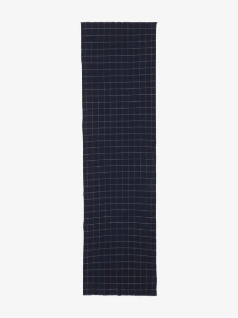 Fedeli check-pattern scarf