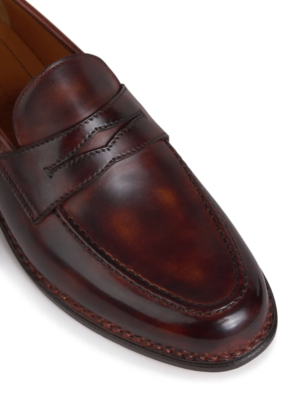 Bontoni Leren loafers Bruin