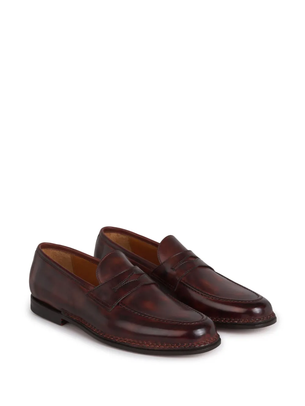 Bontoni Leren loafers - Bruin