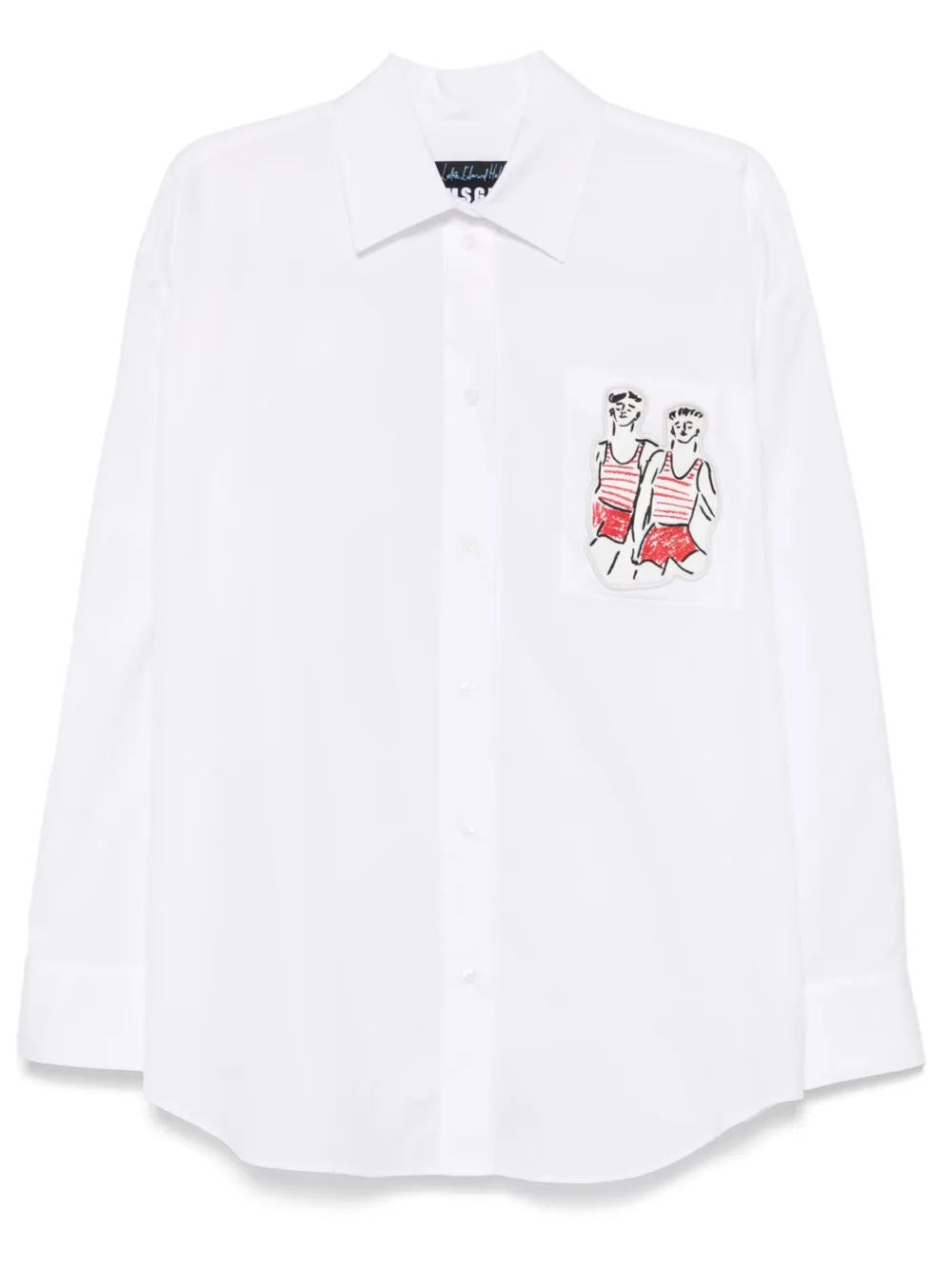 MSGM x Luke Edward Hall Sailors in Love blouse Wit