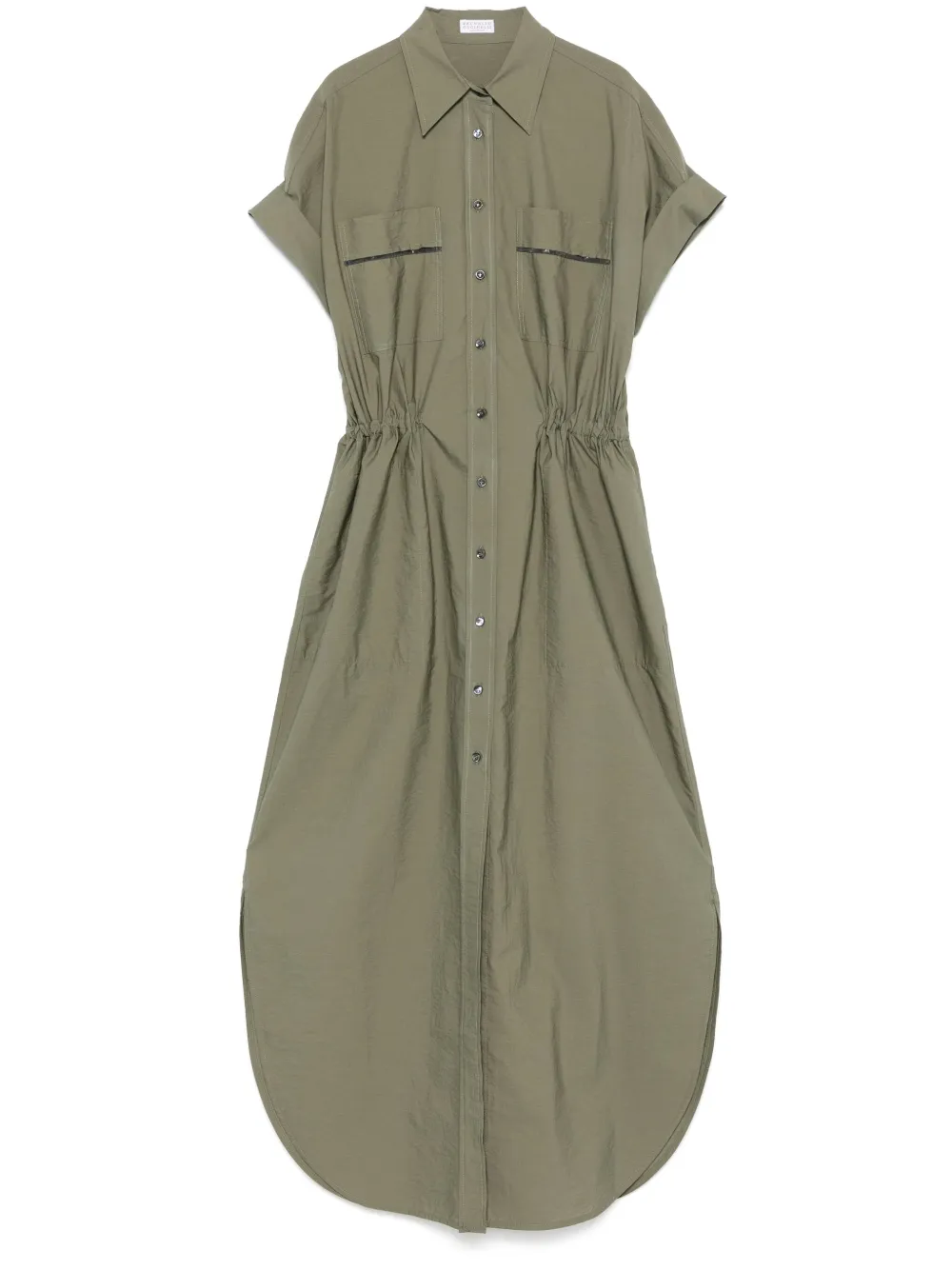 Brunello Cucinelli A-line midi dress | Green | Image 1