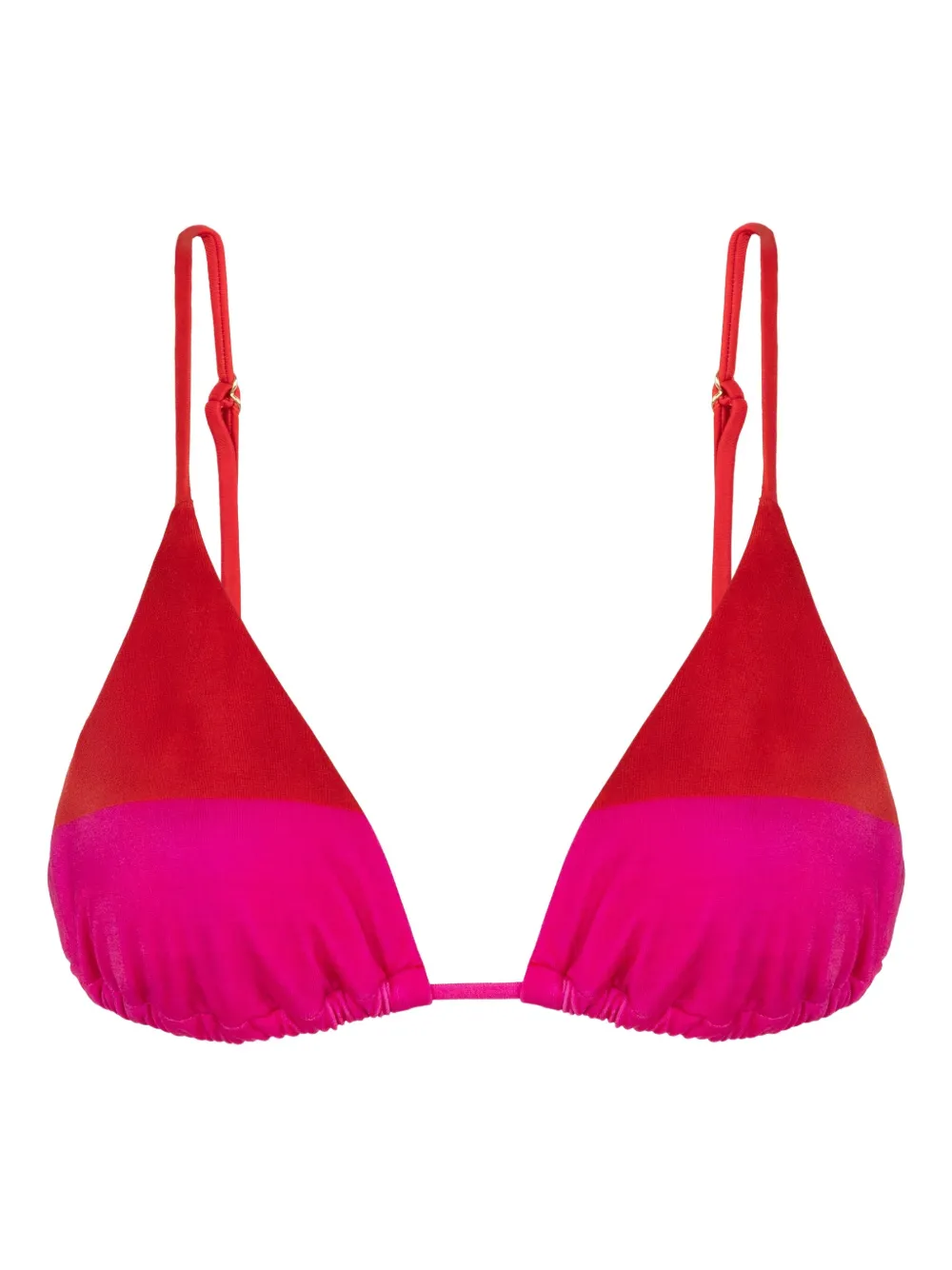 Lenny Niemeyer Panelled Triangle Bikini In Red