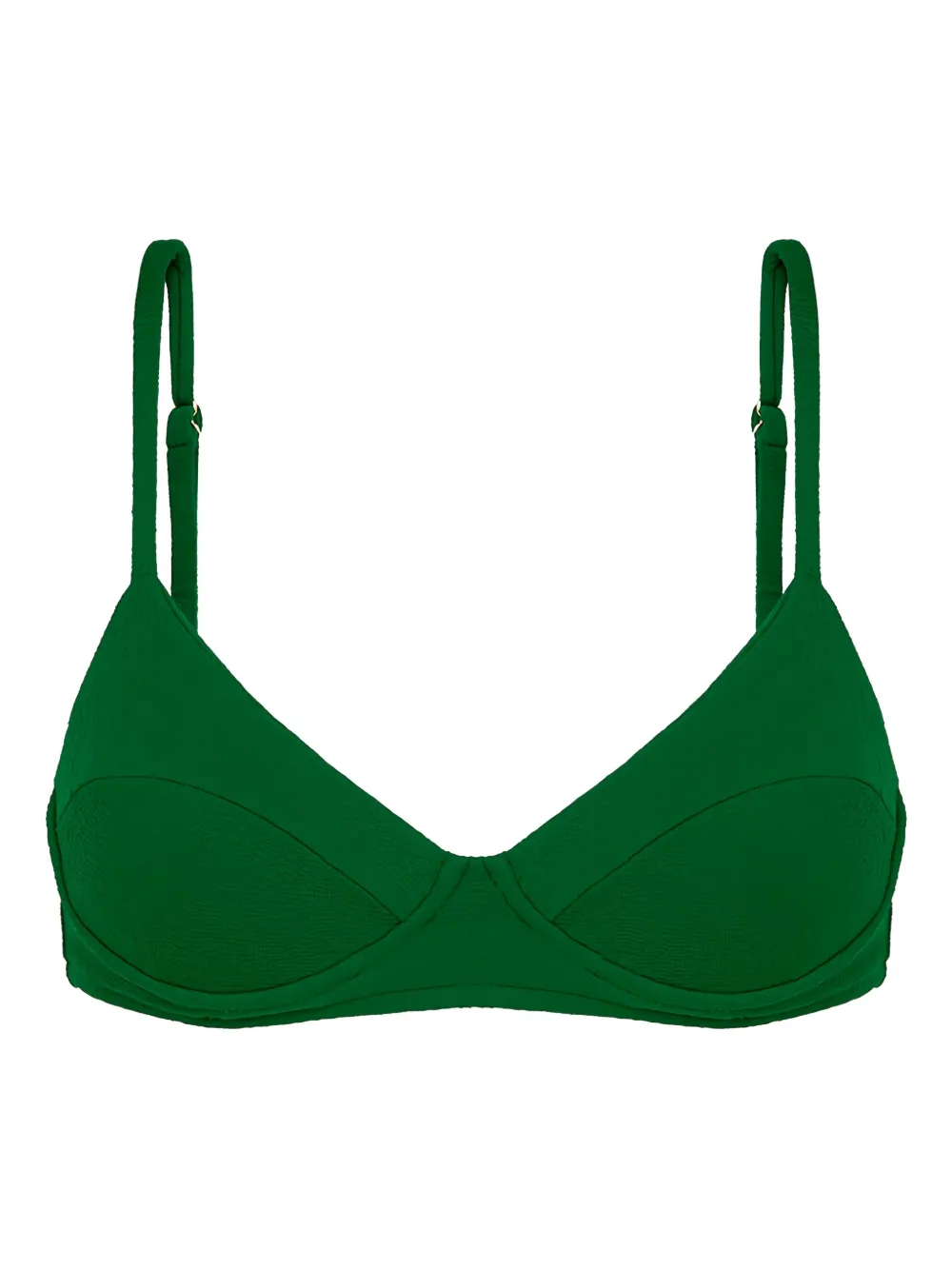 Lenny Niemeyer Top bikini a triangolo - Verde