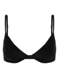 Lenny Niemeyer textured triangle bikini top - Black