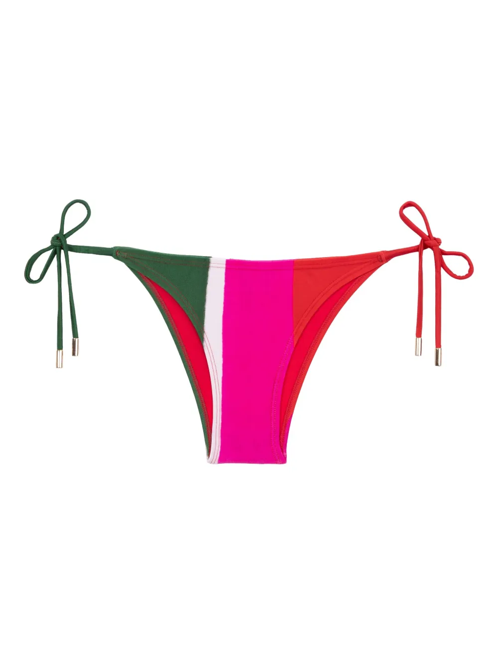 Lenny Niemeyer Panelled-print Tie-side Bikini Bottoms In Multi