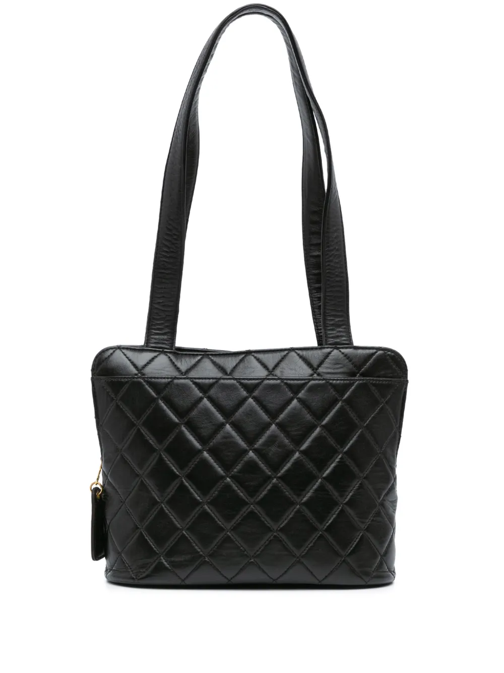 CHANEL Pre-Owned 1996-1997 マトラッセ ラムスキン ショルダーバッグ - ブラック CHANEL Pre-Owned 1996-1997 マトラッセ ラムスキン ショルダーバッグ - ブラック