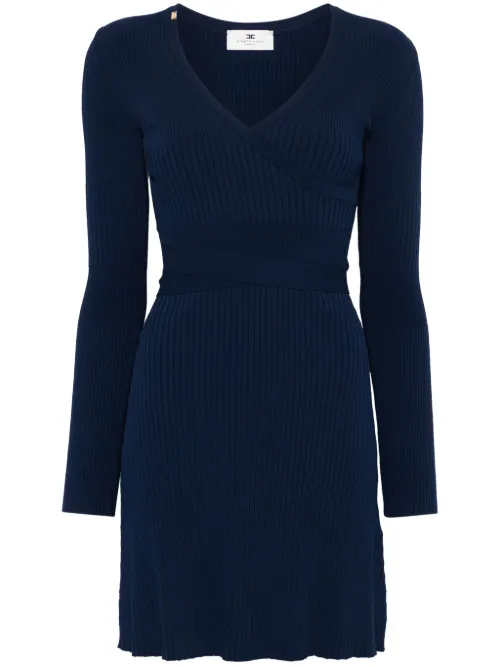 Robe en maille à coupe courte - Elisabetta Franchi - Modalova