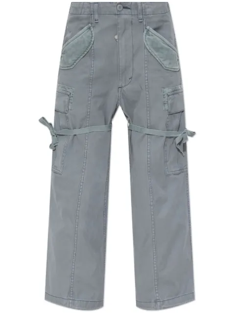 R13 cropped cargo trousers