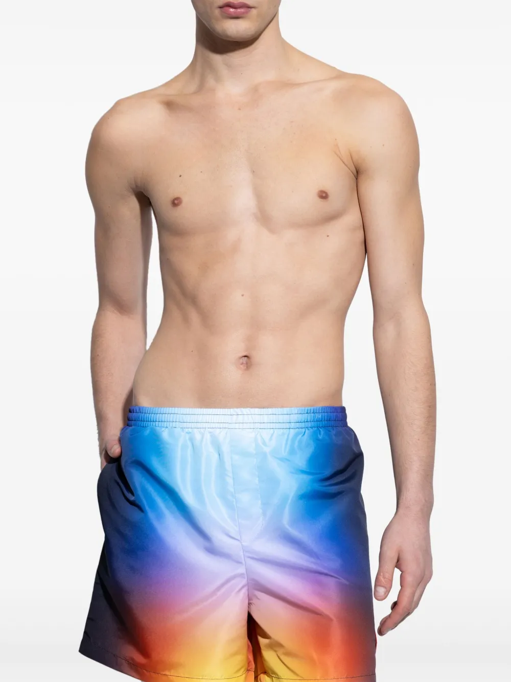 Casablanca gradient-effect swim shorts - Blauw