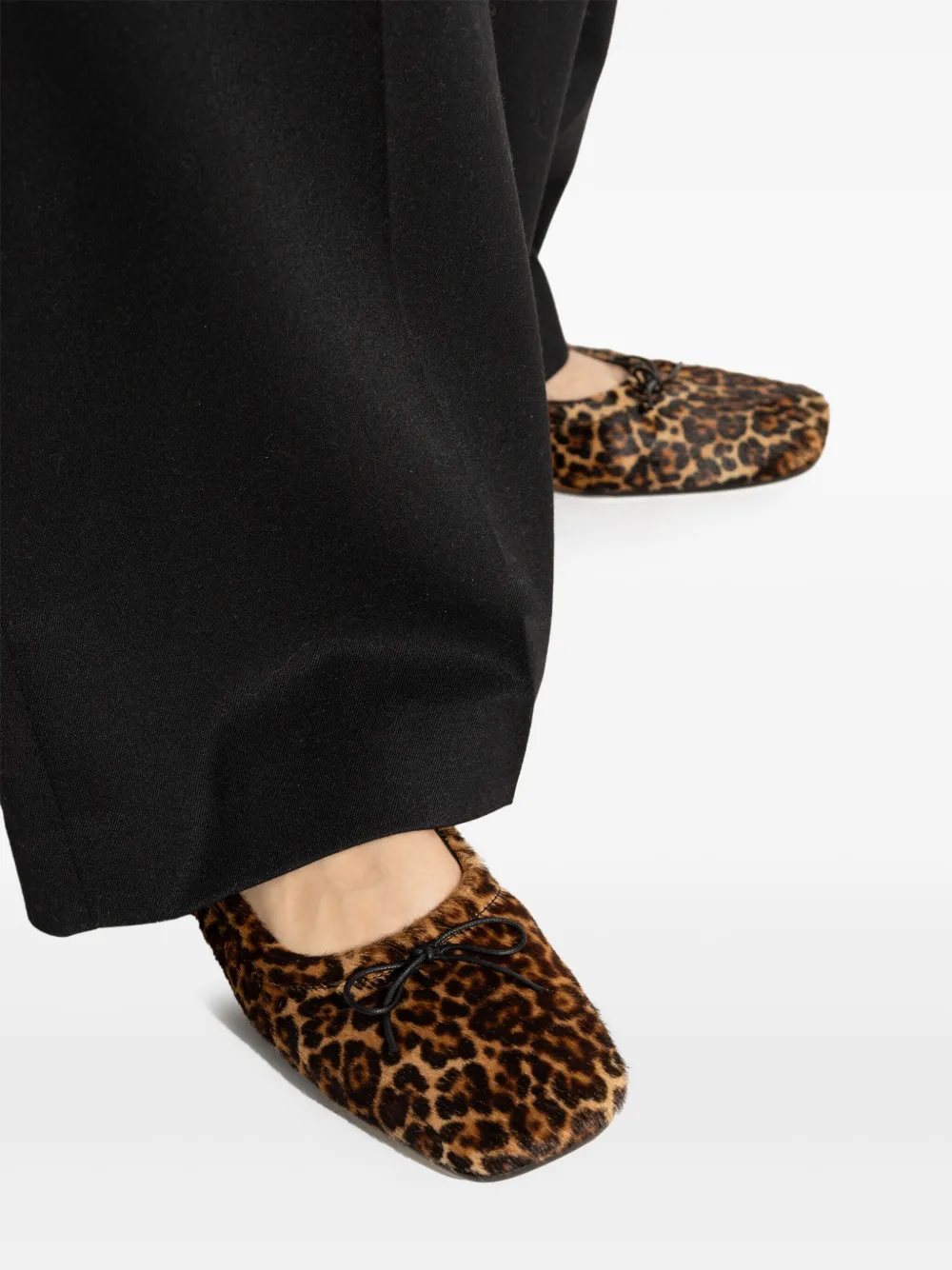 Golden Goose leopard-print ballet flats Brown