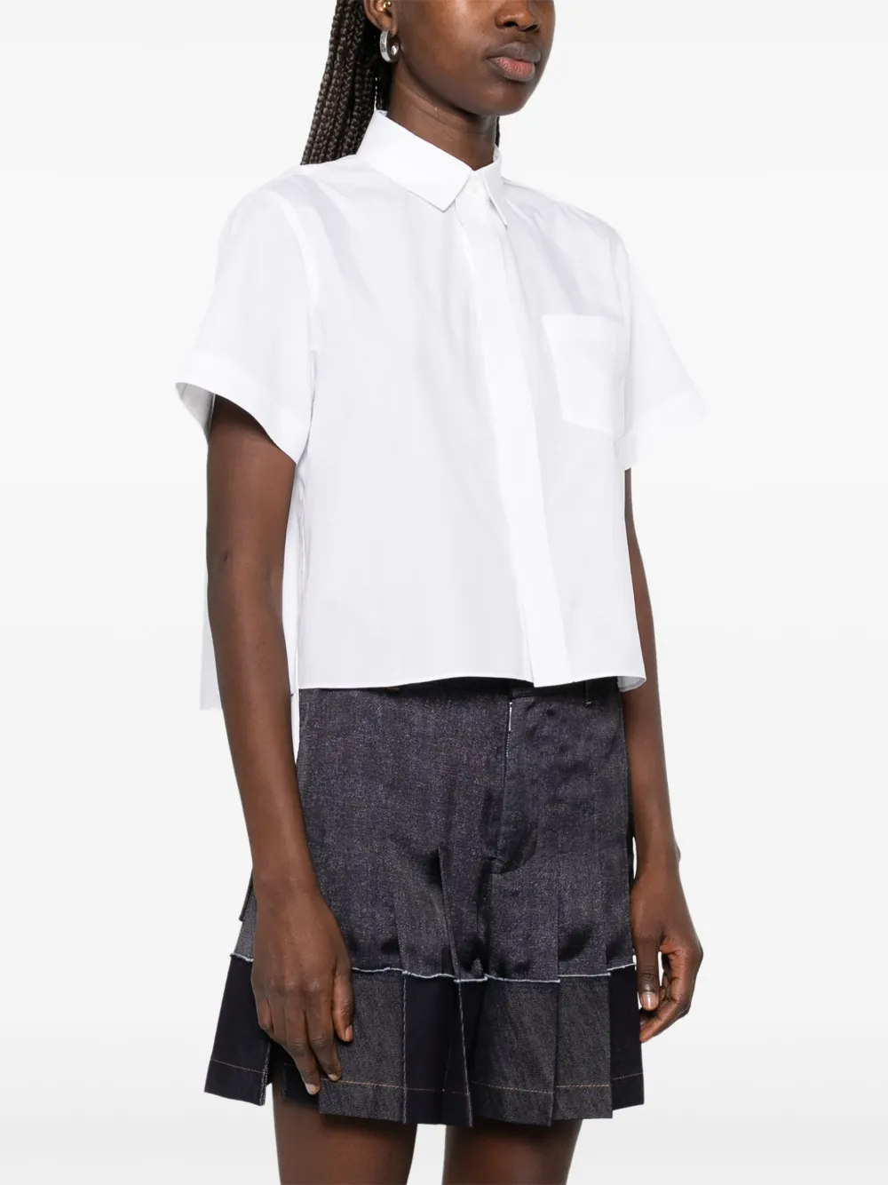 sacai Katoenen blouse Wit
