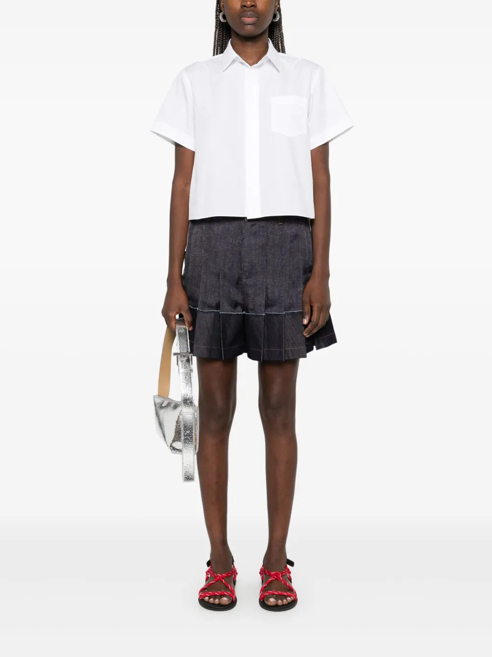 sacai Katoenen blouse - Wit