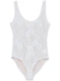 ZIMMERMANN lace scoop bodysuit - Blue