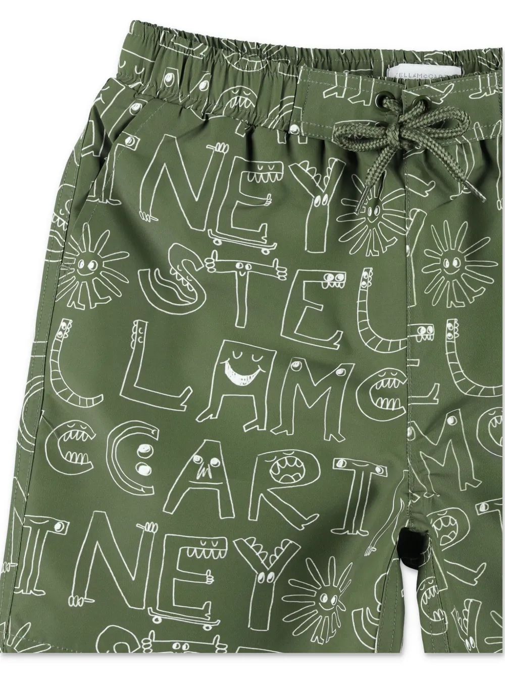 Stella McCartney Kids Zwembroek met print Groen