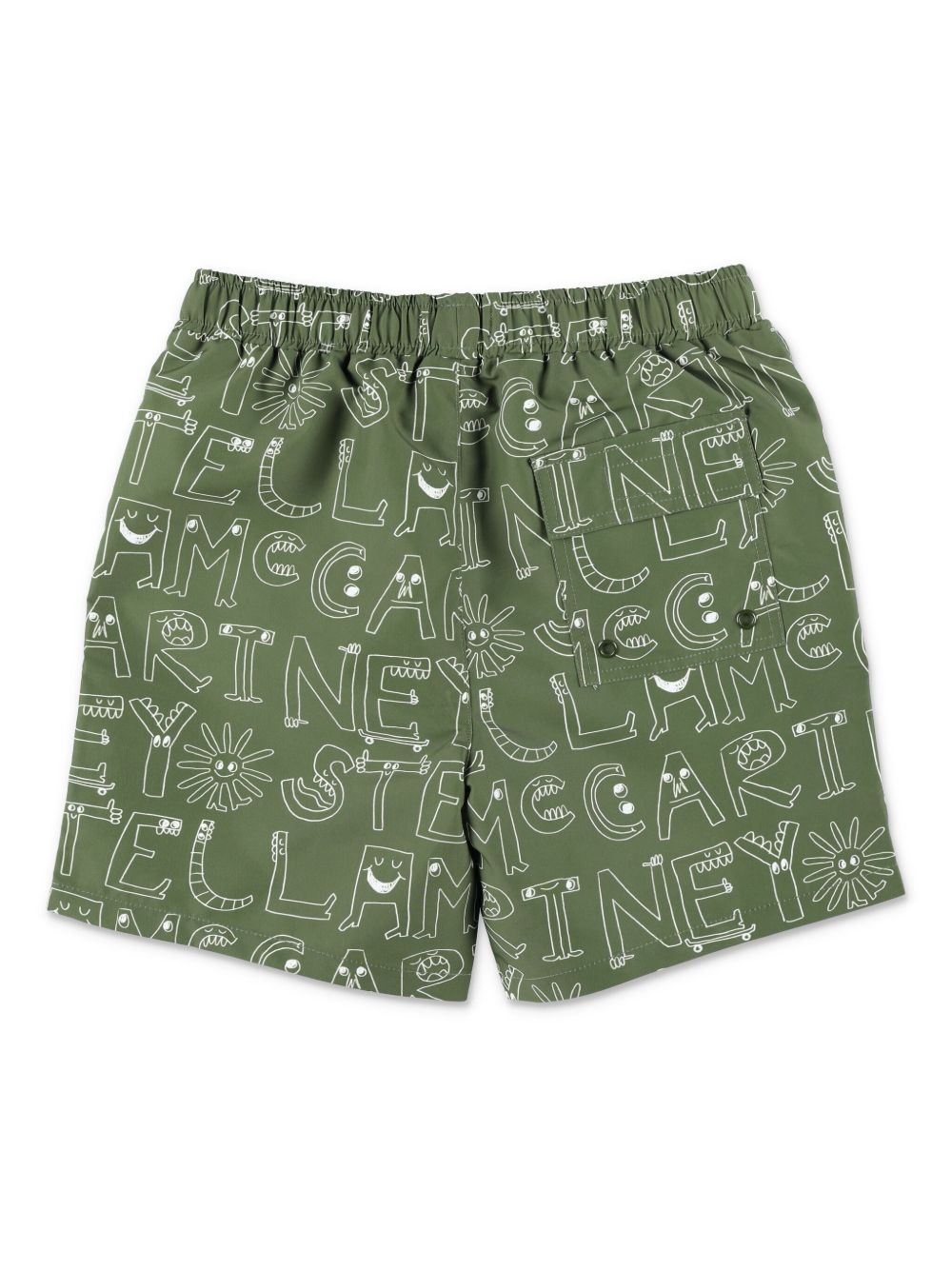 Stella McCartney Kids Zwembroek met print - Groen