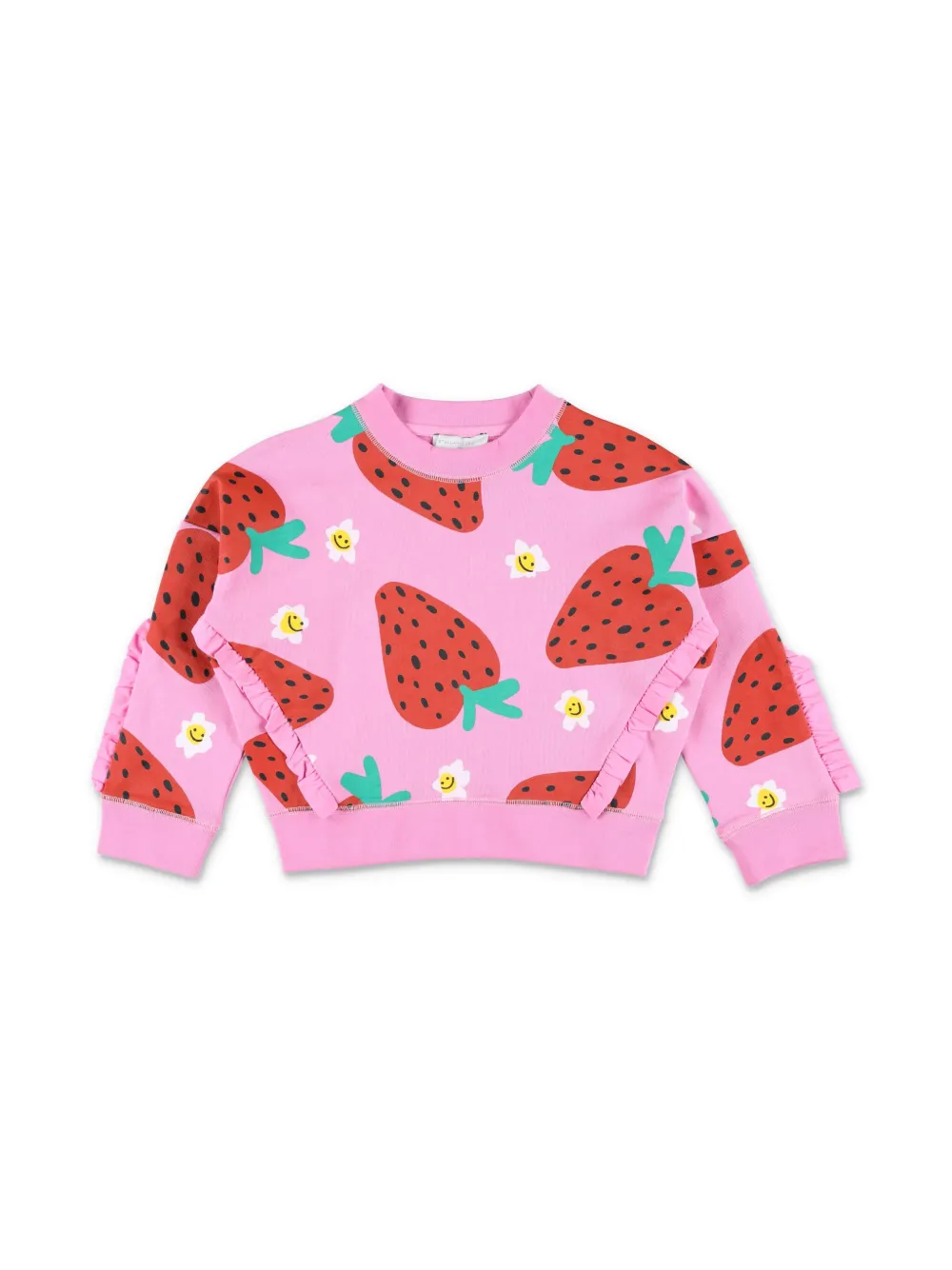 Stella McCartney Kids strawberry-print shorts set - Roze