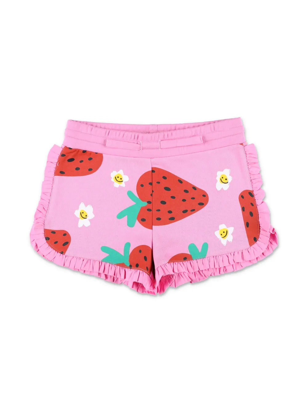 Stella McCartney Kids Shorts met aardbeienprint Roze