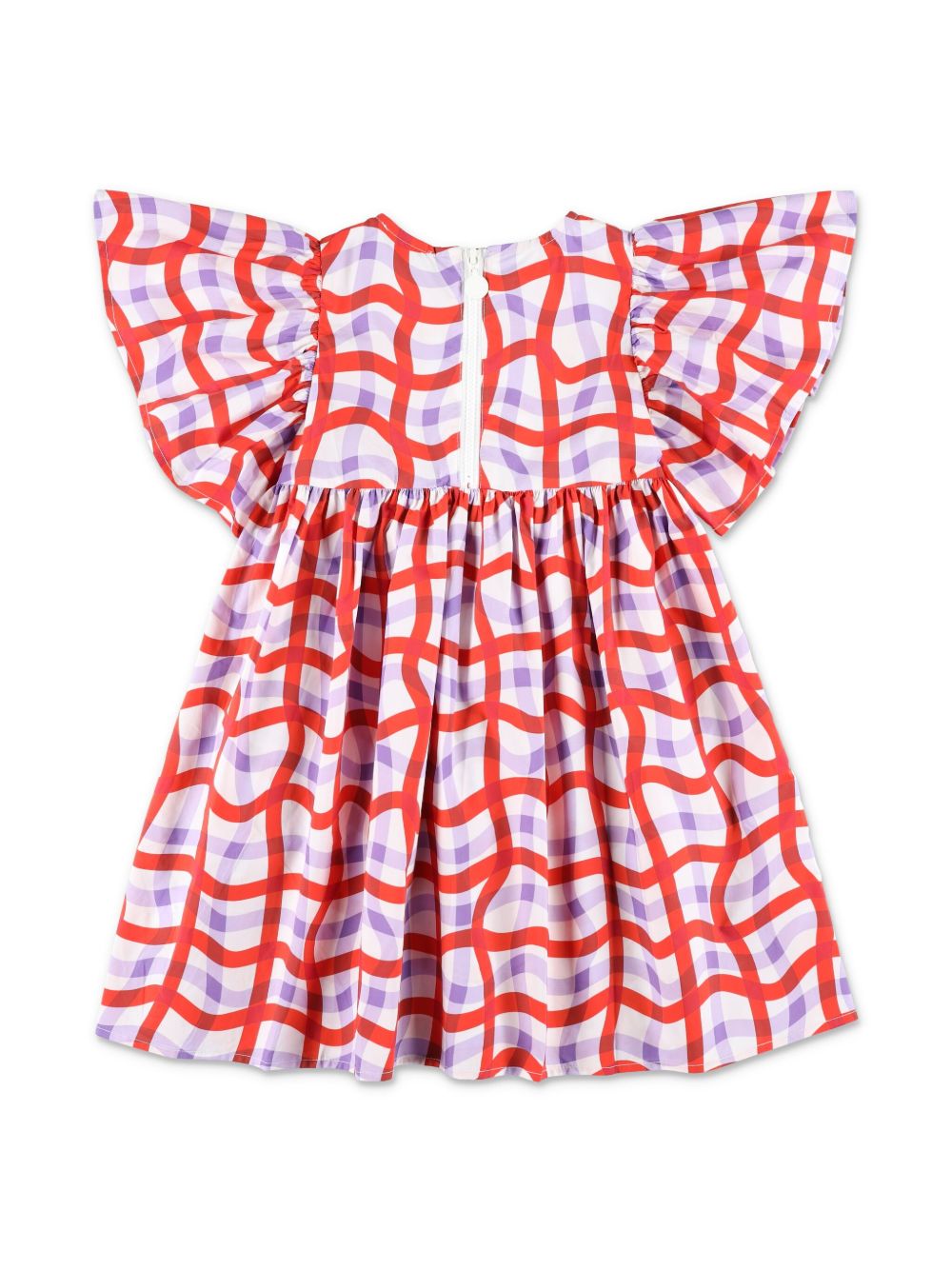 Stella McCartney Kids Geruite jurk - Rood