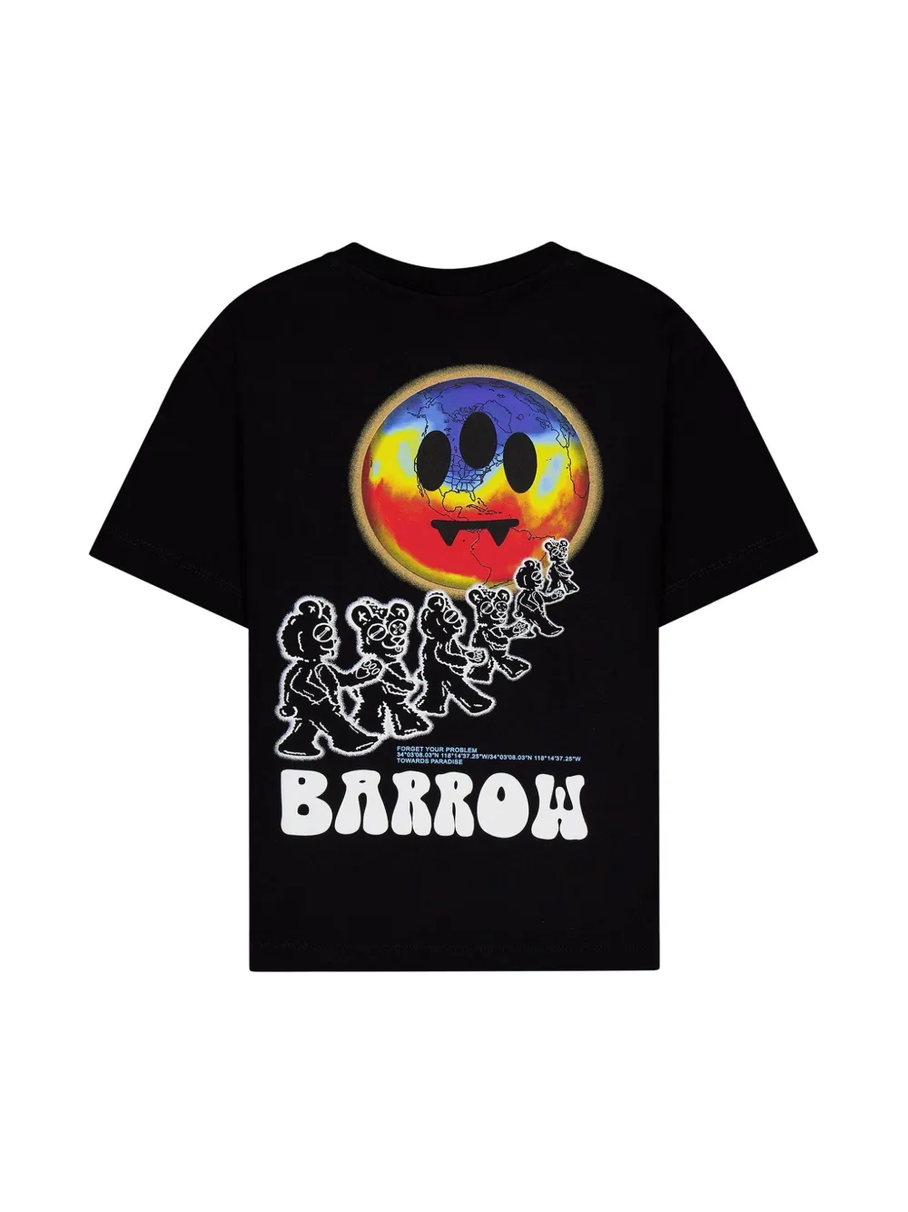 Barrow kids logo-print T-shirt - Zwart