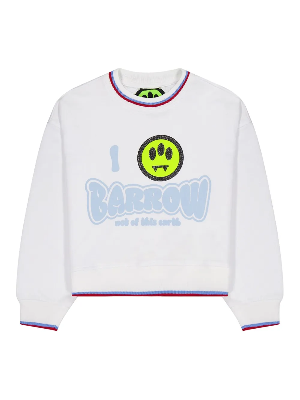 Barrow kids Sweater met logo Wit