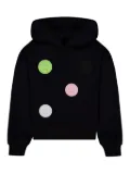 Barrow kids logo-patch detailing hoodie - Black