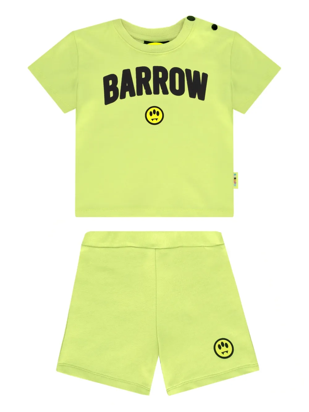 Barrow kids Vest en broek met logoprint Groen