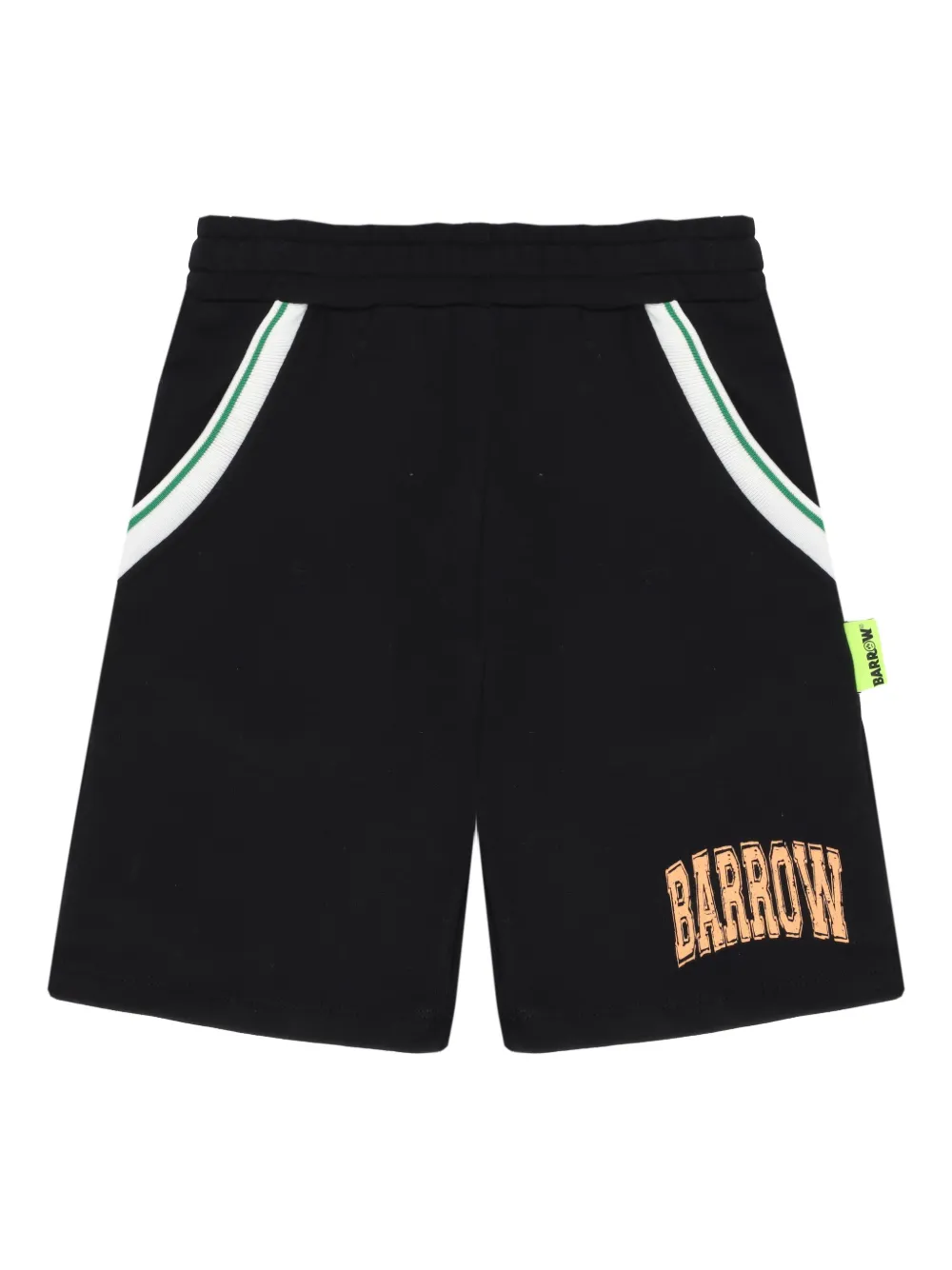 Barrow kids logo-print track shorts | Black | Image 1
