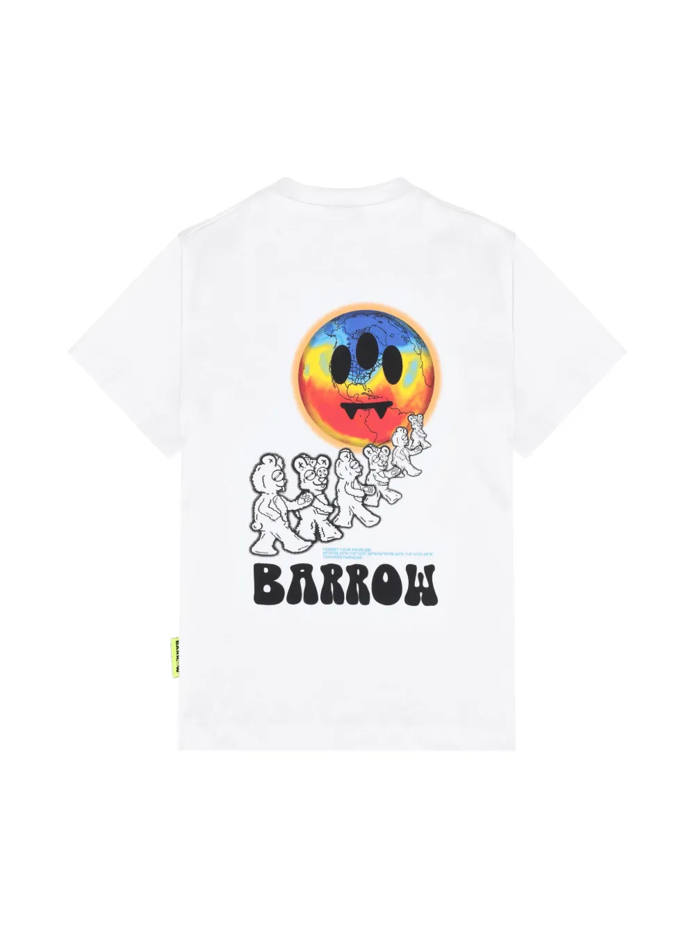 Barrow kids logo-print T-shirt - Wit