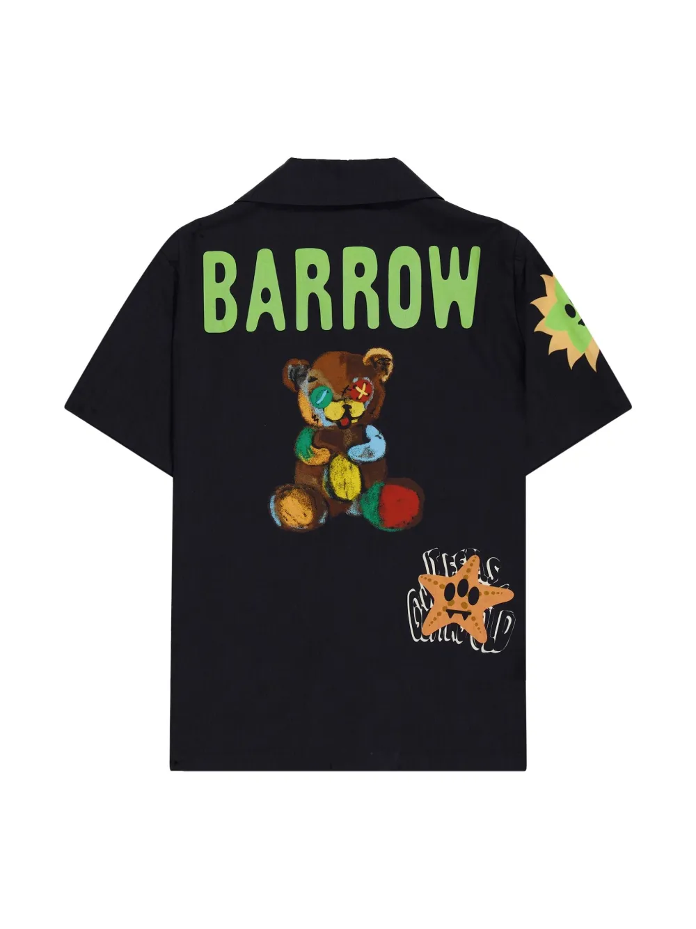 Barrow kids Shirt met logoprint - Zwart