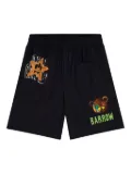 Barrow kids graphic-print shorts - Black