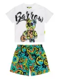 Barrow kids graphic-print shorts set - White