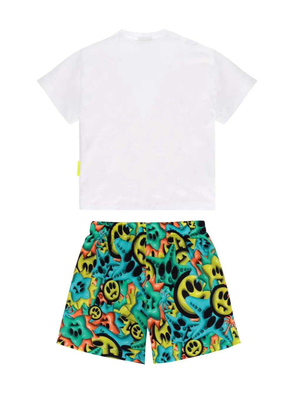 Barrow kids Shorts set met print - Wit