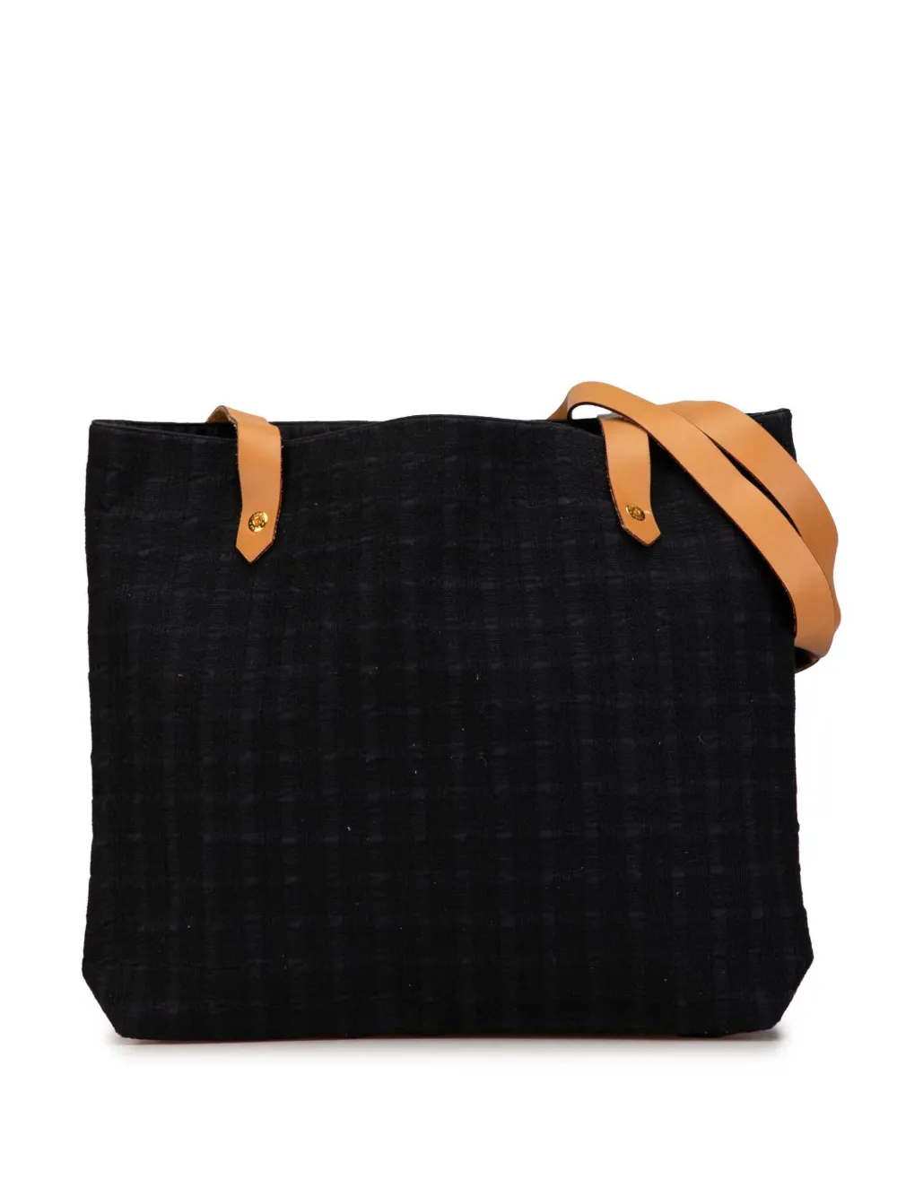 Hermès Pre-Owned 20th Century トワル アーメダバード トートバッグ - ブラック Hermès Pre-Owned 20th Century トワル アーメダバード トートバッグ - ブラック
