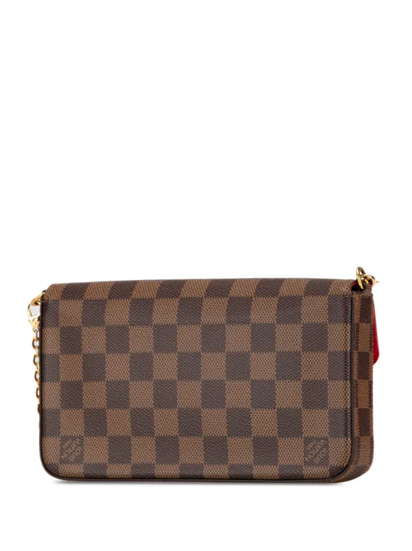 Louis Vuitton Pre-Owned 2019 Damier Ebene Pochette Felicie Crossbody Bag |  Brown | FARFETCH UK