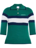 Casablanca colour-block polo top - Green