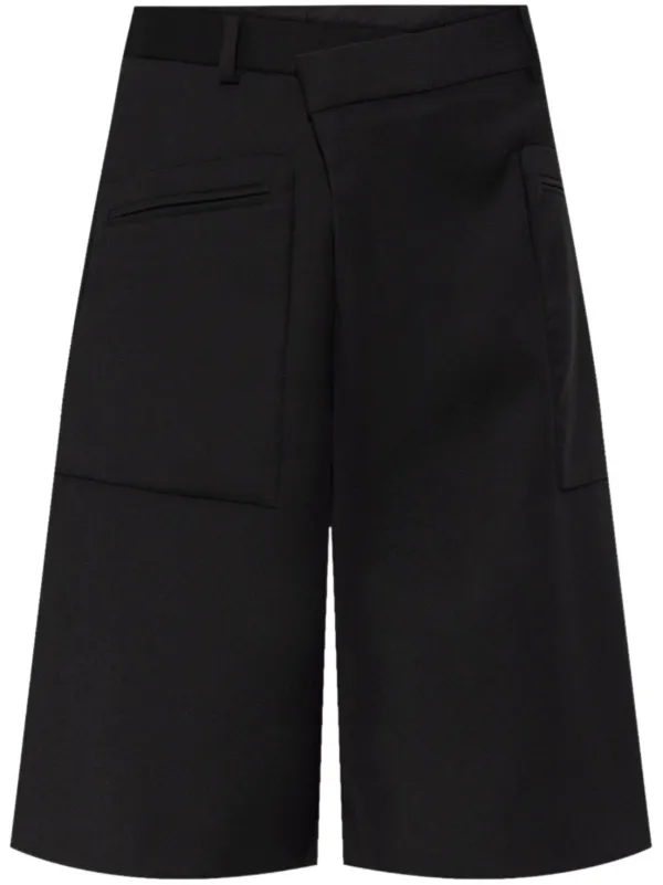 【R13】クロスオーバーニーレングスショーツ R13 クロスオーバー ショートパンツ | ブラック | FARFETCH JP
