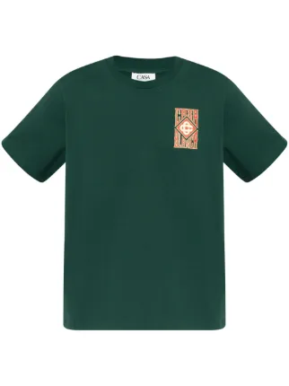 Casablanca ロゴ Tシャツ | グリーン | FARFETCH JP