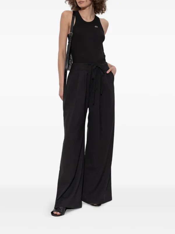 Lacoste Cotton Tank Top | Black | FARFETCH ZA