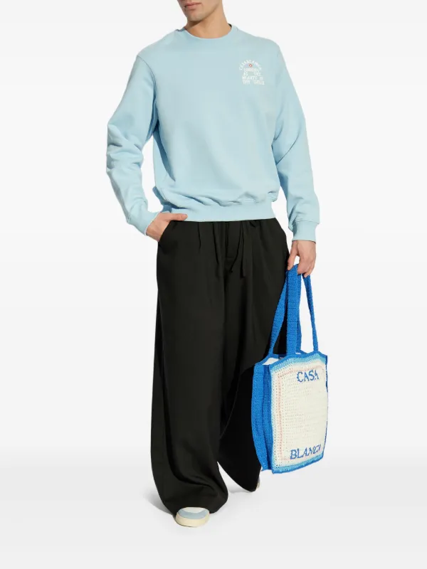 Casablanca The Beauty Of The World Sweatshirt | Blue | FARFETCH