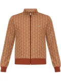 Lacoste monogram-pattern cardigan - Brown