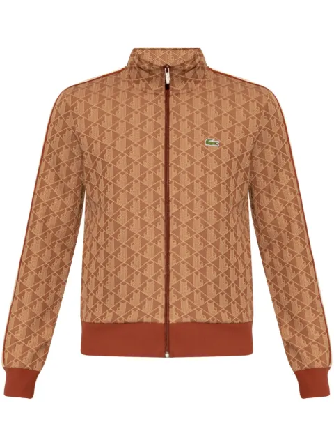 Lacoste monogram-pattern cardigan